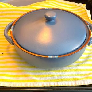 Dansk Mesa Blue covered casserole dish